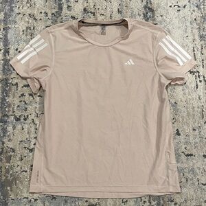 adidas OWN THE RUN 3-STRIPE RUNNING TEE